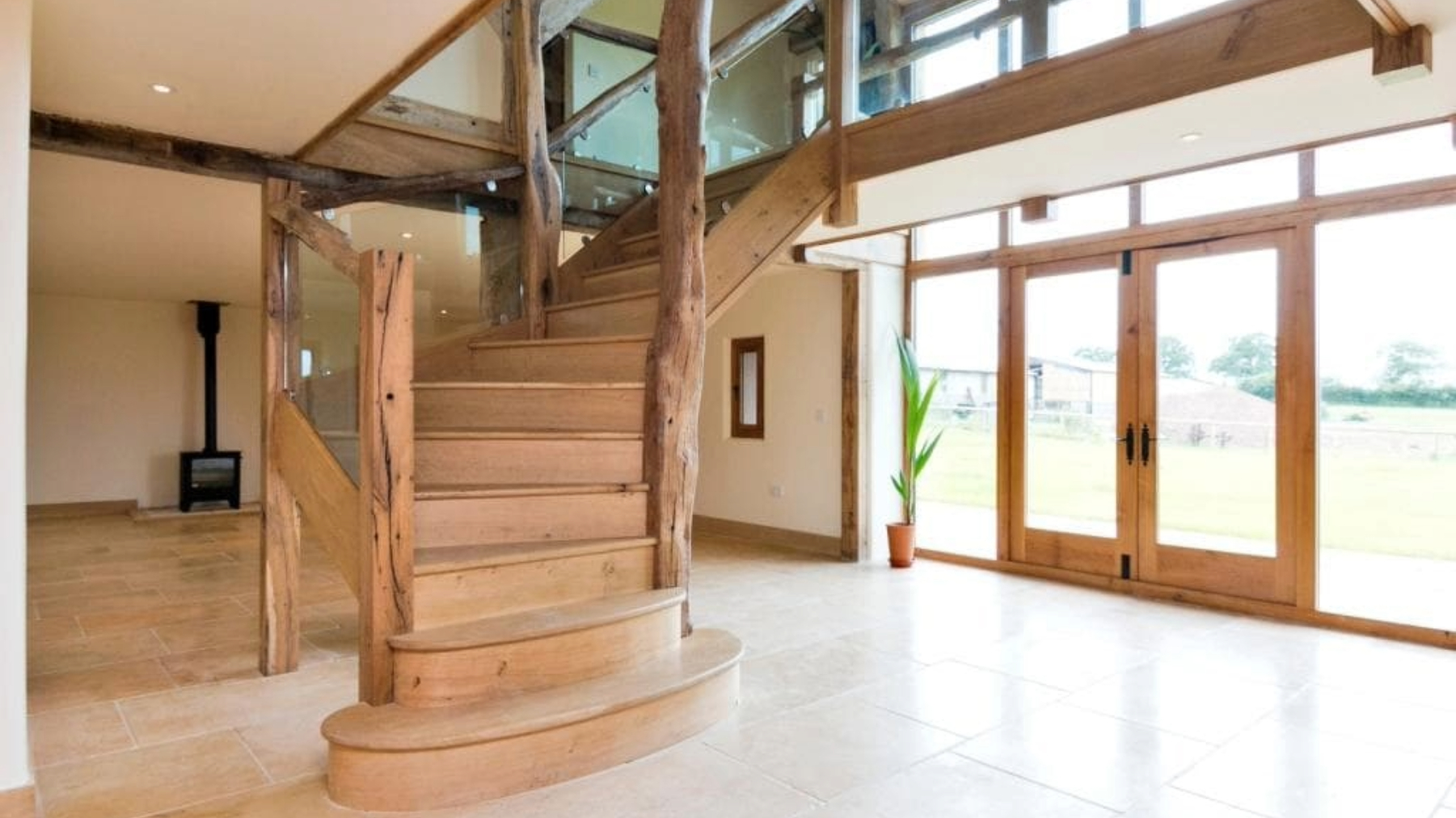 Oak staircase